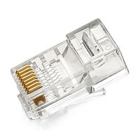 تصویر سوکت شبکه Cat6 RJ45  برند COB اصلی ، درجه یک تمام مس